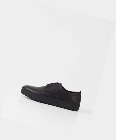 Férfi Vagabond Fred Fűzős Cipő Fekete | QJZDR-3782