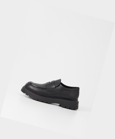 Férfi Vagabond Jeff Loafer Cipő Fekete | IXSZV-0492