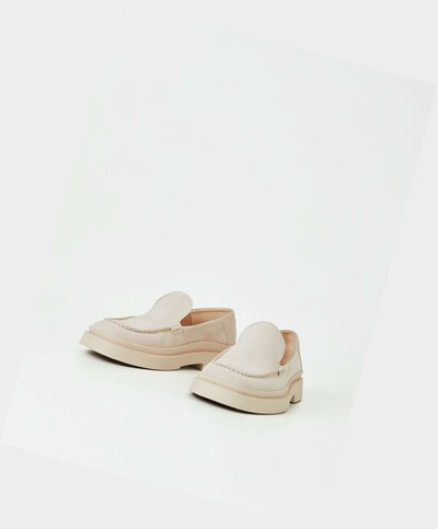 Férfi Vagabond Mike Loafer Cipő Fehér | PYBTC-4913