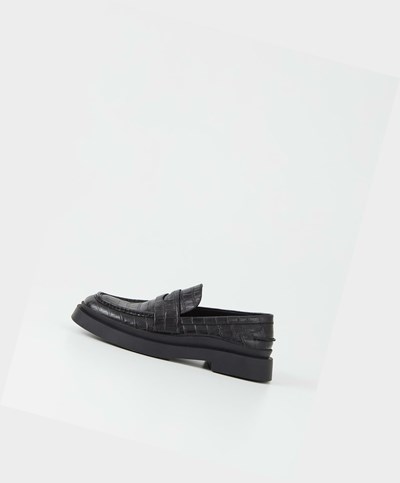 Férfi Vagabond Mike Loafer Cipő Fekete | GQKSM-6491