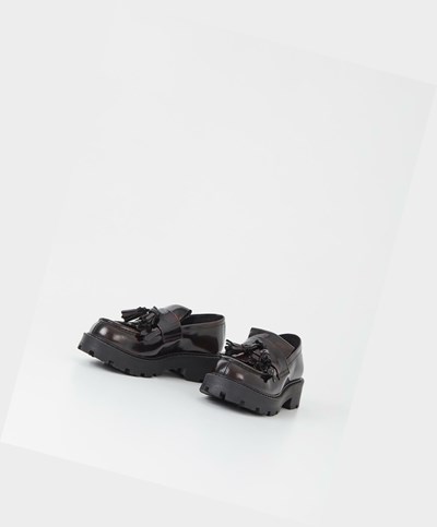 Női Vagabond Cosmo 2.0 Loafer Cipő Sötétpiros | HEPZC-7853