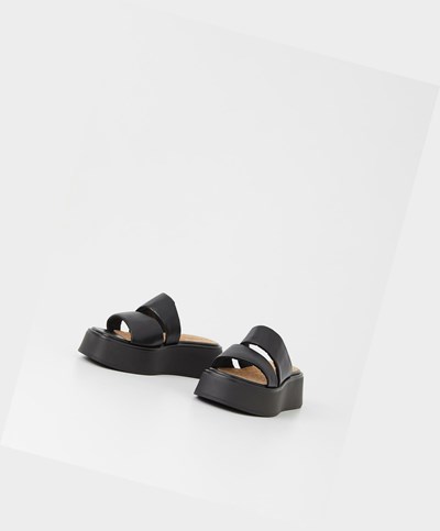 Női Vagabond Courtney Platform Szandál Fekete | LPJUR-0197