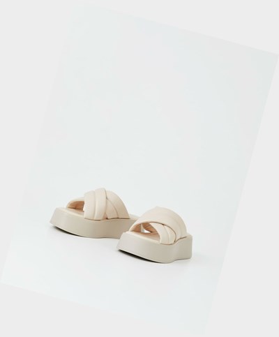Női Vagabond Courtney Platform Szandál Fehér | LRQIT-9710