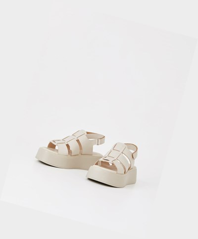 Női Vagabond Courtney Platform Szandál Fehér | NJZCB-7216
