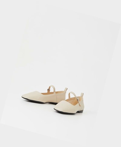 Női Vagabond Delia Balerina Cipő Fehér | PXFNA-6097