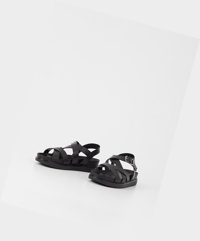 Női Vagabond Erin Platform Szandál Fekete | PTIOE-7324