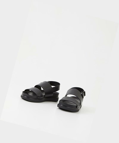 Női Vagabond Erin Platform Szandál Fekete | ZYMHV-9460