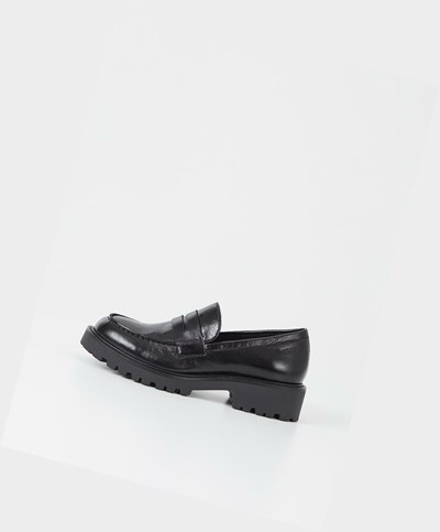 Női Vagabond Kenova Loafer Cipő Fekete | GCOAU-9162